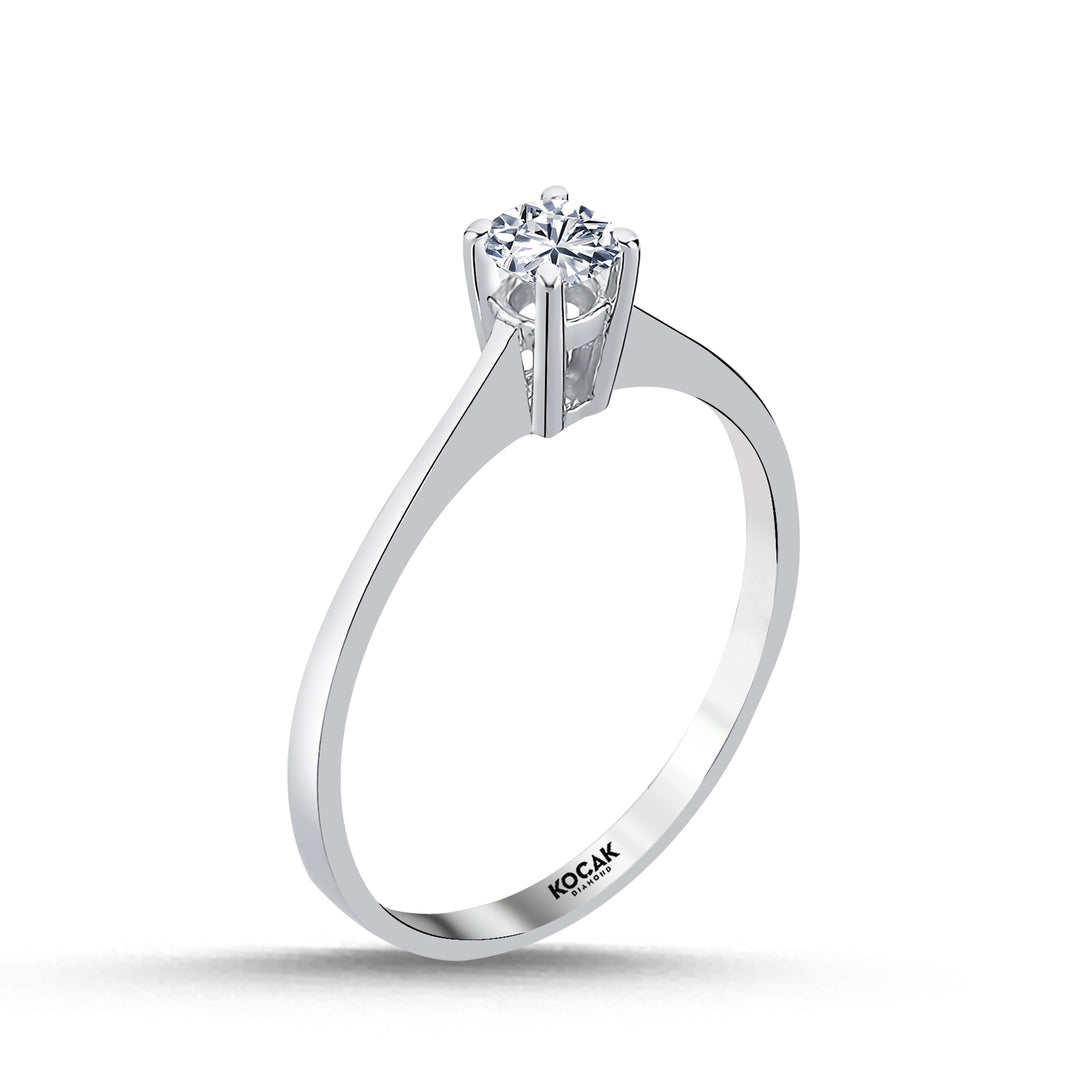 0.25 Karat EF SI Solitaire Diamond Ring