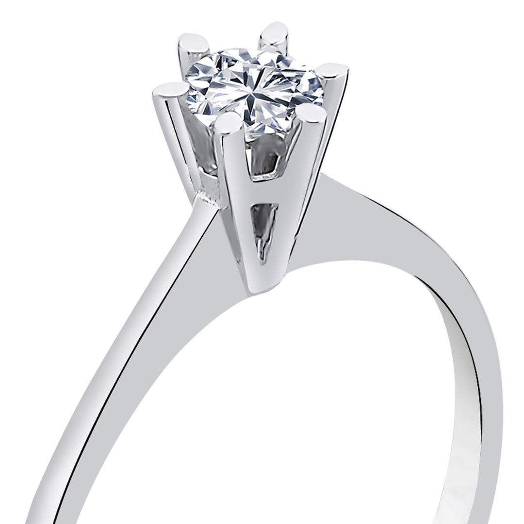 0.25 Karat EF SI Solitaire Diamond Ring