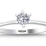 Load image into Gallery viewer, 0.25 Karat EF SI Solitaire Diamond Ring
