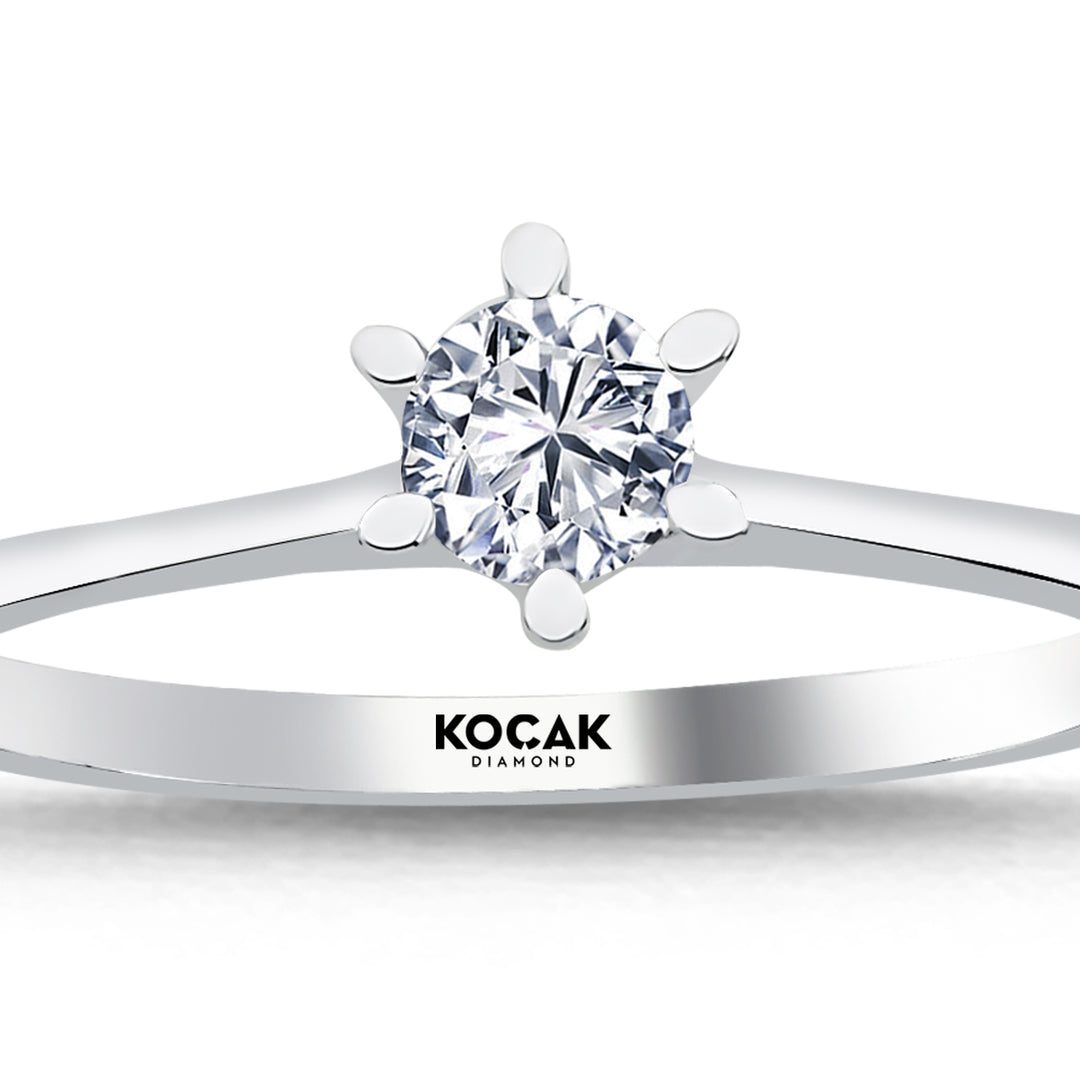 0.25 Karat EF SI Solitaire Diamond Ring