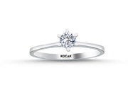 0.25 Karat EF SI Solitaire Diamond Ring