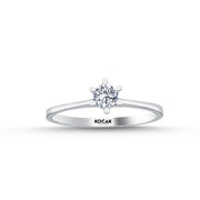 0.25 Karat EF SI Solitaire Diamond Ring