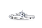 0.25 Karat EF SI Solitaire Diamond Ring