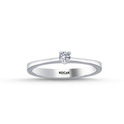 0.09 Karat EF SI Diamond Solitaire Ring