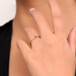 Load image into Gallery viewer, 0.09 Karat EF SI Diamond Solitaire Ring