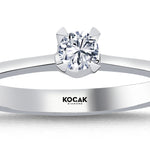 Load image into Gallery viewer, 0.15 Karat EF SI Solitaire Diamond Ring