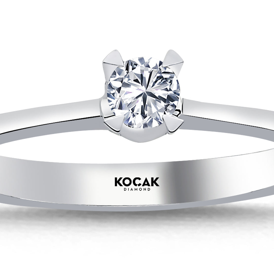 0.15 Karat EF SI Solitaire Diamond Ring