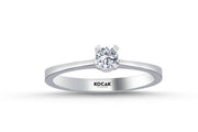 0.15 Karat EF SI Solitaire Diamond Ring