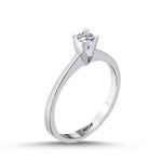 Load image into Gallery viewer, 0.19 Karat EF SI Diamond Solitaire Ring