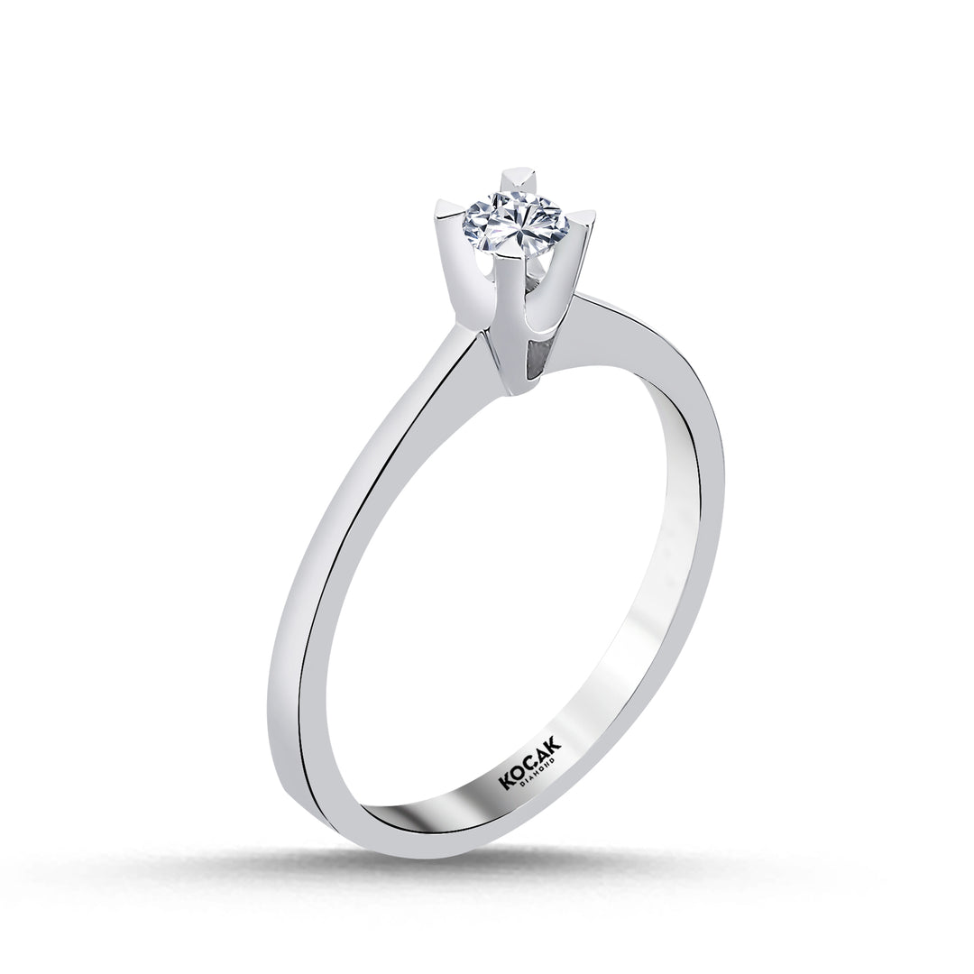 0.20 Karat EF SI Solitaire Diamond Ring