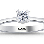 Load image into Gallery viewer, 0.20 Karat EF SI Solitaire Diamond Ring