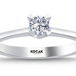 Load image into Gallery viewer, 0.25 Karat EF SI Solitaire Diamond Ring