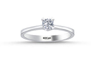 0.25 Karat EF SI Solitaire Diamond Ring