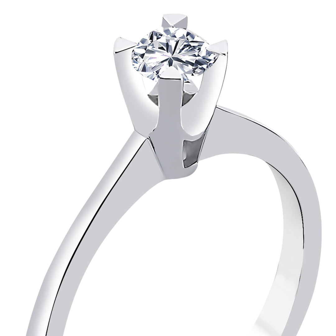 0.30 Karat EF SI Diamond Solitaire Ring