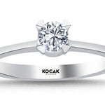 Load image into Gallery viewer, 0.30 Karat EF SI Diamond Solitaire Ring
