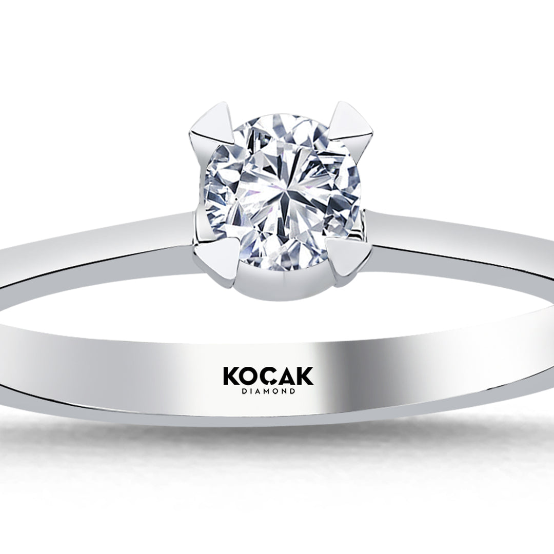 0.30 Karat EF SI Diamond Solitaire Ring