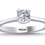 Load image into Gallery viewer, 0.39 Karat EF SI Diamond Solitaire Ring