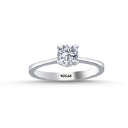 0.50 Karat EF SI Solitaire Diamond Ring