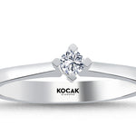 Load image into Gallery viewer, 0.09 Karat EF SI Solitaire Diamond Ring