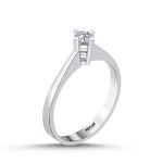 Load image into Gallery viewer, 0.15 Karat EF SI Solitaire Diamond Ring