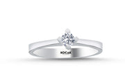 0.15 Karat EF SI Solitaire Diamond Ring