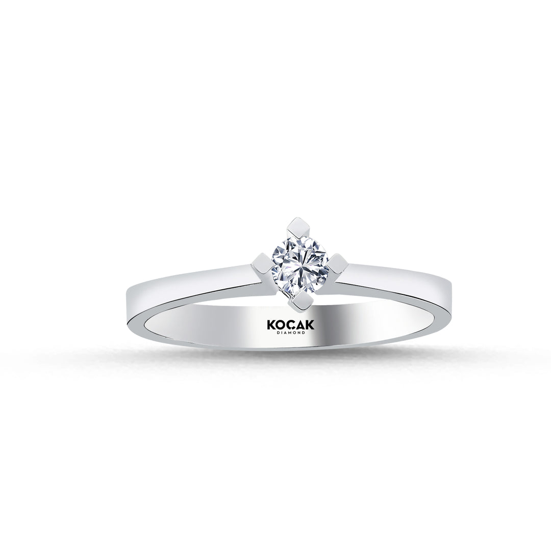 0.15 Karat EF SI Solitaire Diamond Ring