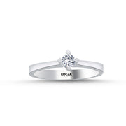 0.15 Karat EF SI Solitaire Diamond Ring