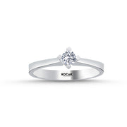 0.19 Karat EF SI Solitaire Diamond Ring