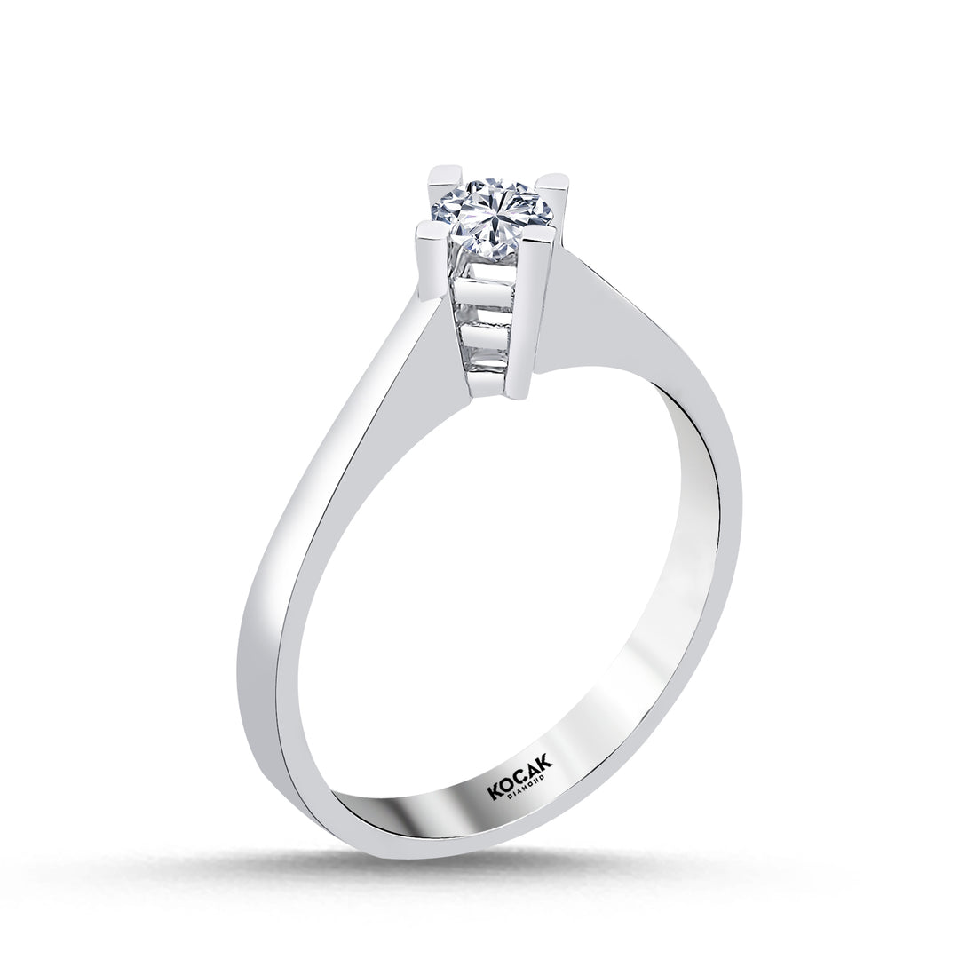 0.25 Karat EF SI Solitaire Diamond Ring