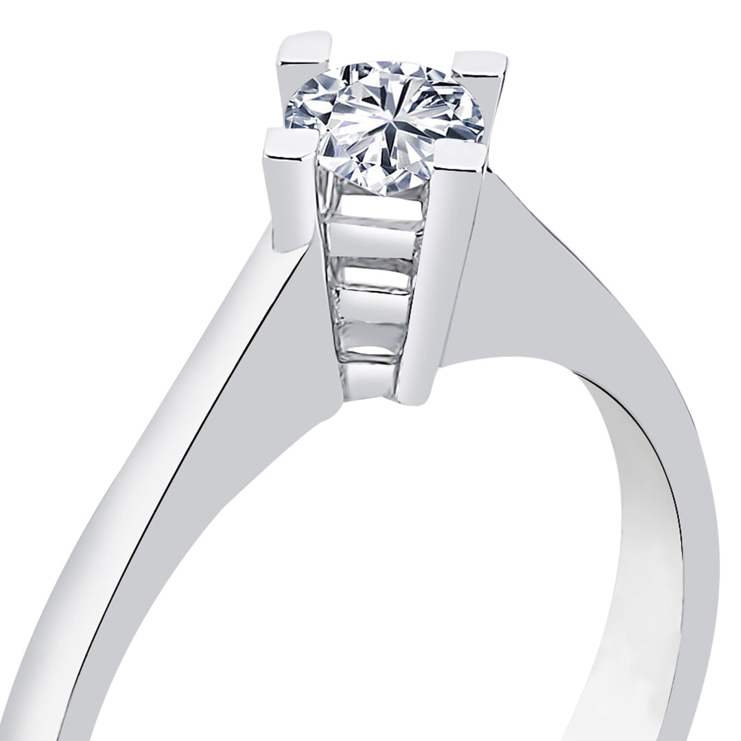 0.30 Karat EF SI Solitaire Diamond Ring