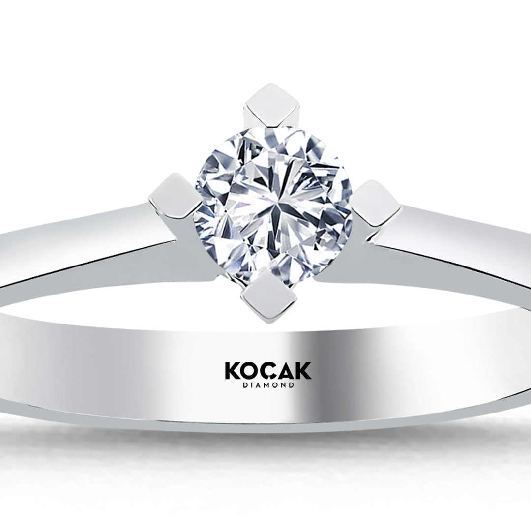 0.30 Karat EF SI Solitaire Diamond Ring