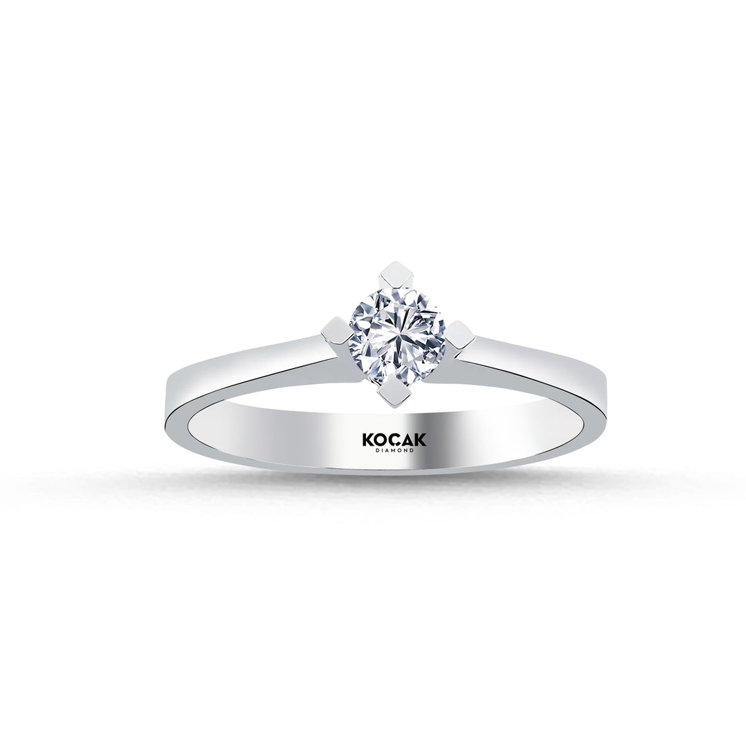 0.30 Karat EF SI Solitaire Diamond Ring