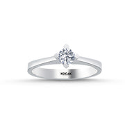 0.30 Karat EF SI Solitaire Diamond Ring