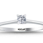 Load image into Gallery viewer, 0.09 Karat EF SI Solitaire Diamond Ring