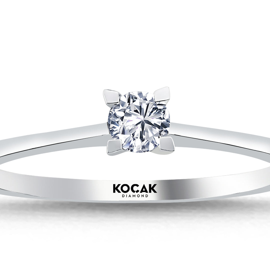 0.15 Karat EF SI Solitaire Diamond Ring
