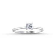 0.19 Karat EF SI Solitaire Diamond Ring