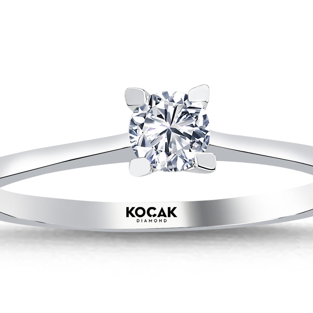 0.25 Karat EF SI Solitaire Diamond Ring