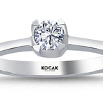 Load image into Gallery viewer, 0.30 Karat EF SI Diamond Solitaire Ring