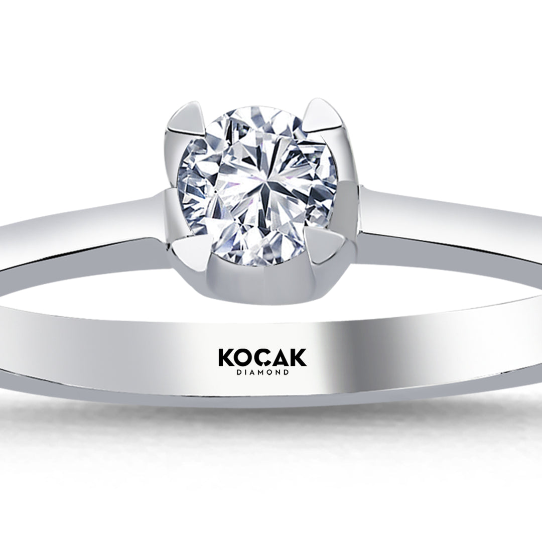 0.30 Karat EF SI Diamond Solitaire Ring