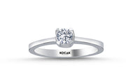 0.30 Karat EF SI Diamond Solitaire Ring