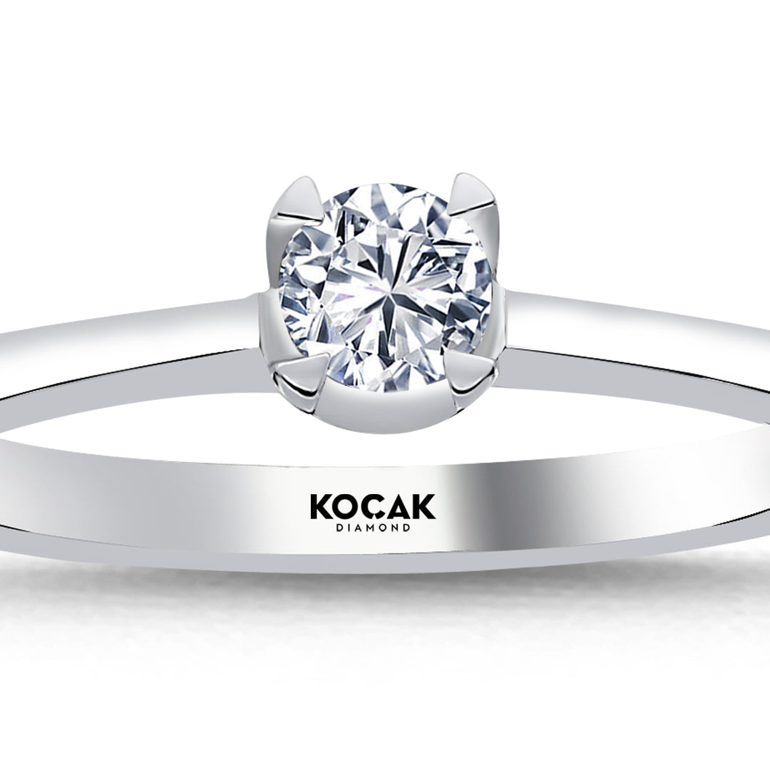 0.25 Karat EF SI Solitaire Diamond Ring