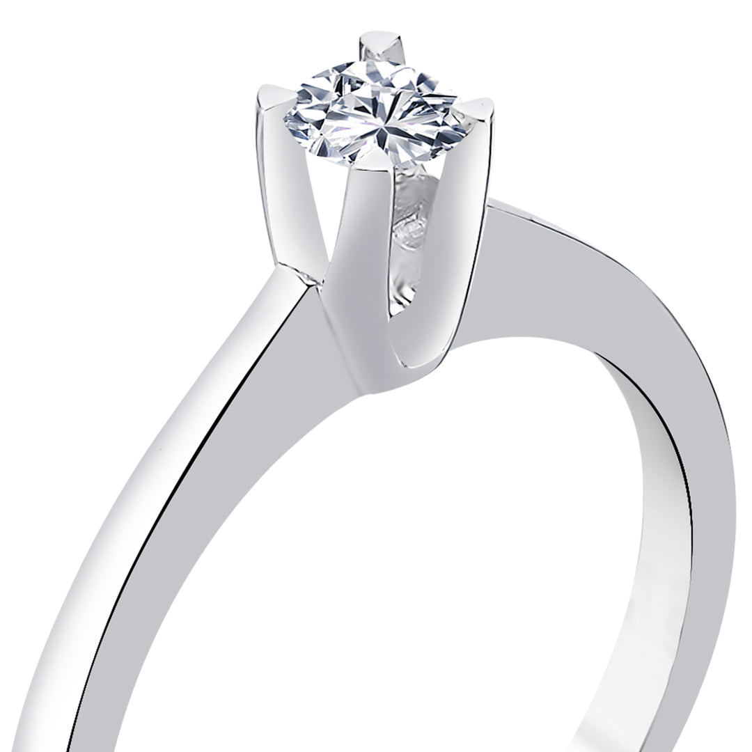 0.25 Karat EF SI Solitaire Diamond Ring
