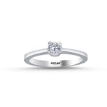 Load image into Gallery viewer, 0.19 Karat EF SI Diamond Solitaire Ring