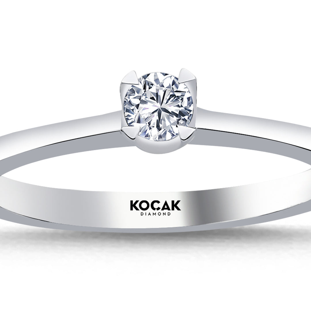 0.15 Karat EF SI Solitaire Diamond Ring