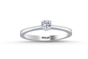 0.15 Karat EF SI Solitaire Diamond Ring