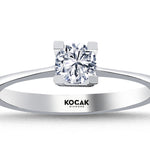 Load image into Gallery viewer, 0.40 Karat EF SI Solitaire Diamond Ring