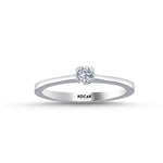 Load image into Gallery viewer, 0.10 Karat EF SI Solitaire Diamond Ring