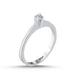 Load image into Gallery viewer, 0.09 Karat EF SI Diamond Solitaire Ring