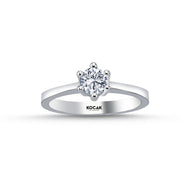 0.50 Karat EF SI Solitaire Diamond Ring