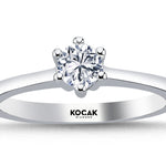 Load image into Gallery viewer, 0.40 Karat EF SI Solitaire Diamond Ring